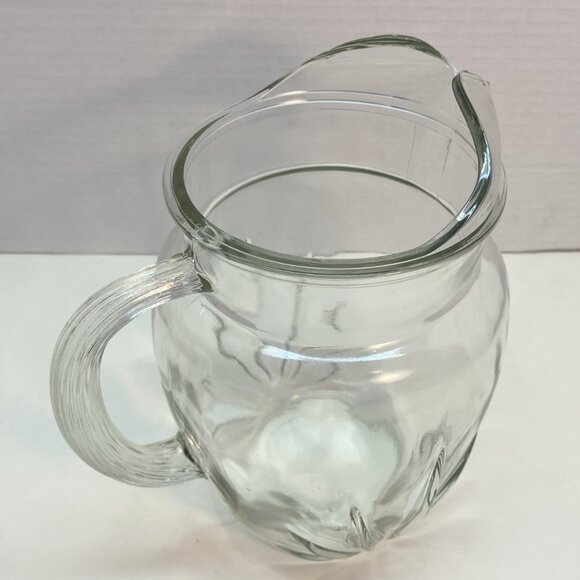 Federal Glass Large Vintage Water Pitcher, "Star" or Star Burst Model / Carafe - Picture 6 of 6